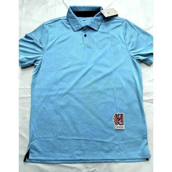 Nike Dri-Fit Golf Polo Shirt Tour Jacquard BLUE DV7528-607 Men’s Large NEW - Picture 1 of 7